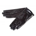 Rękawiczki damskie skórzane insignium ir529kc czarny